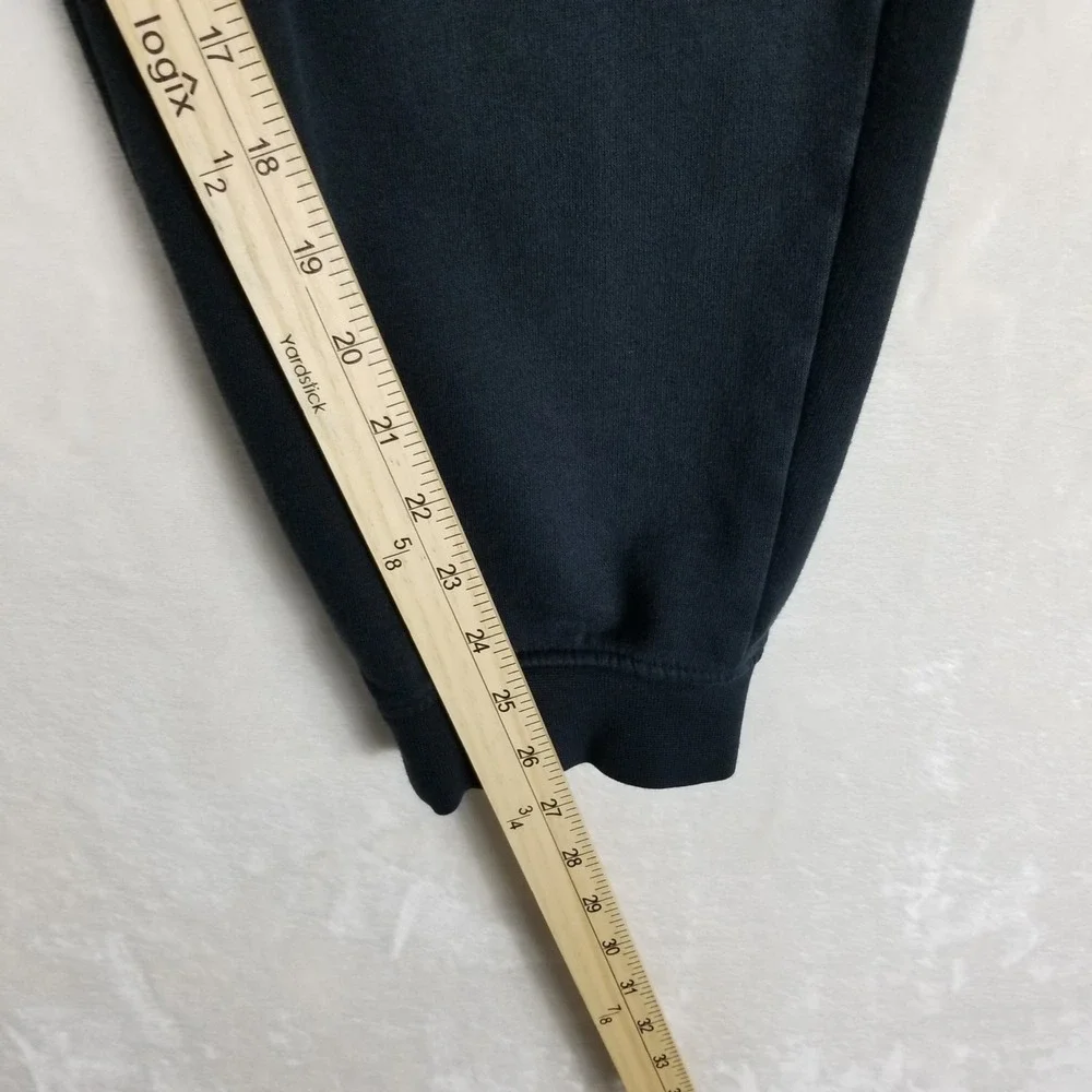 Jordan Joggers Men XL Black Gold Graphic Fleece Tapered Sweatpants